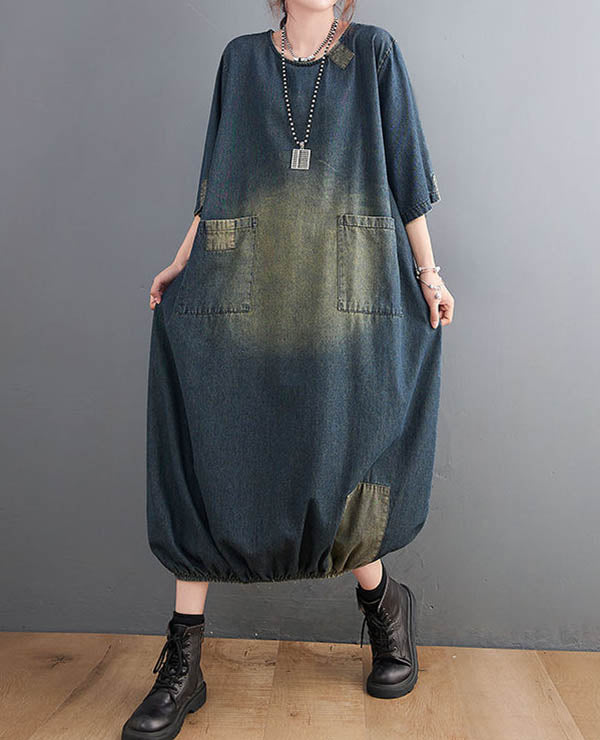 Artistic Casual Denim Dress
