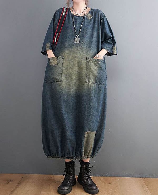 Artistic Casual Denim Dress