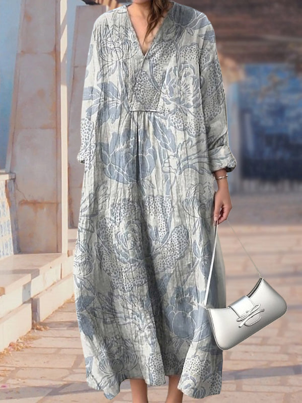 New Light Blue Beautiful Print Women's Top and Dress