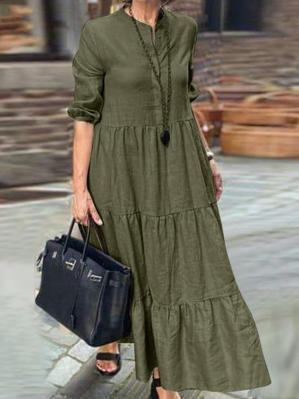 New Casual Comfort Pleated Women's Dress
