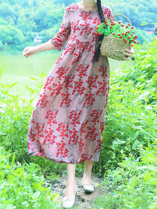 Casual Elegant Printed Dress