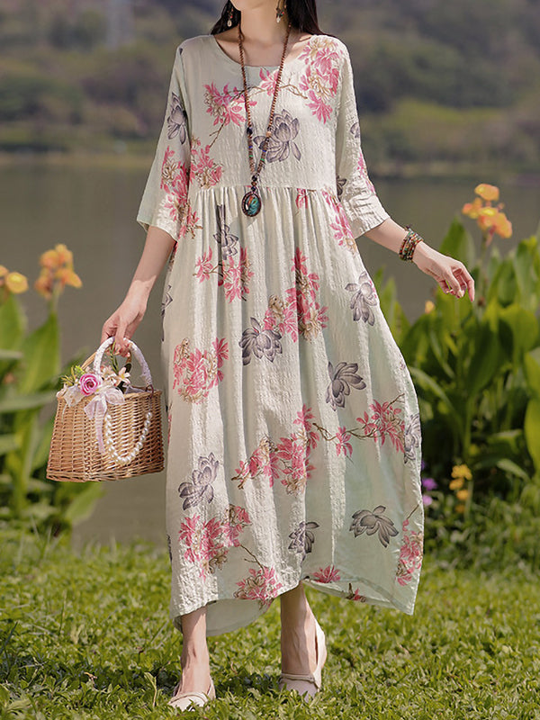 Casual Elegant Printed Dress