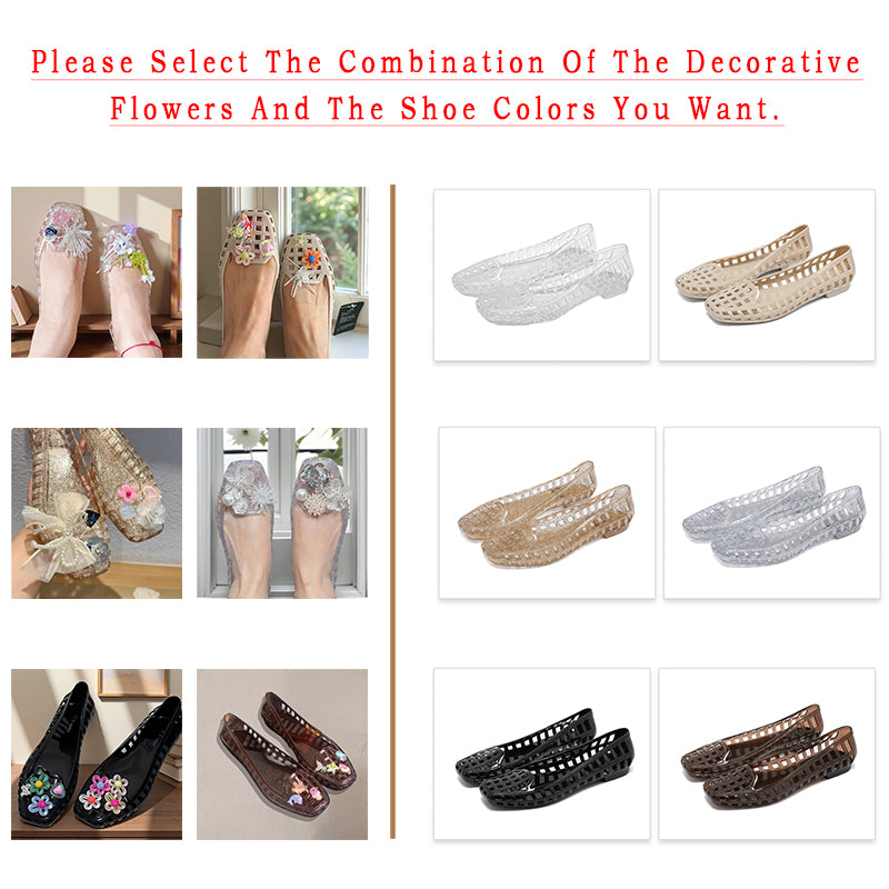 Fashion Style Decorative Flower Non-Slip Women's Shoes