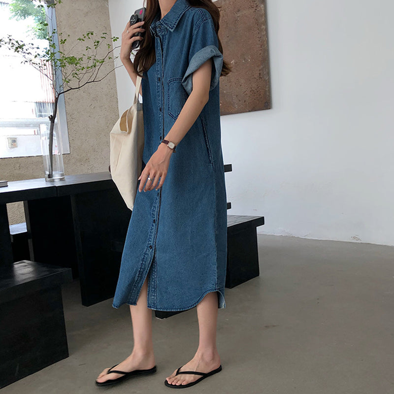 Temperament Casual Denim Dress