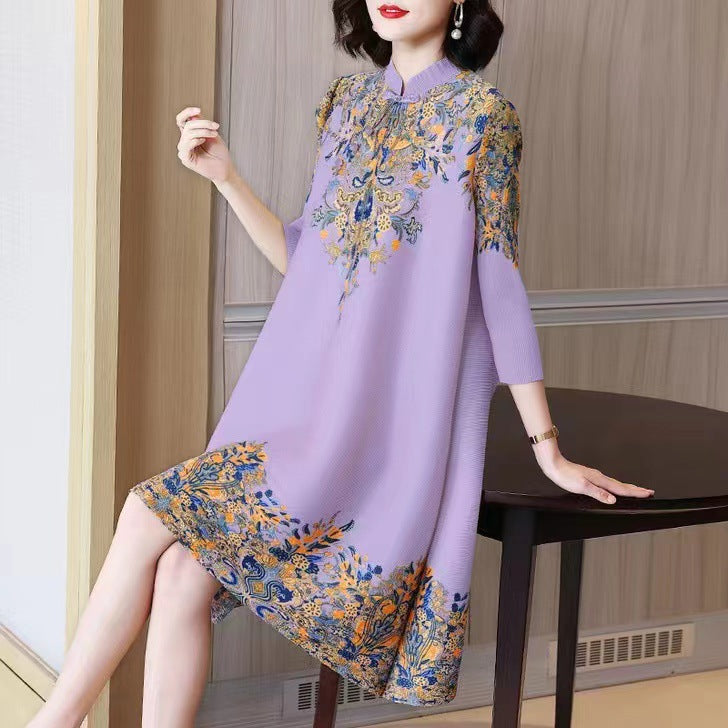 Elegant Printed Women's Dress