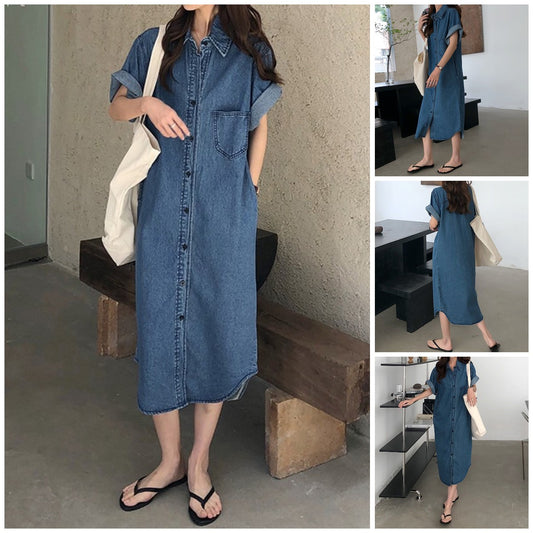 Temperament Casual Denim Dress