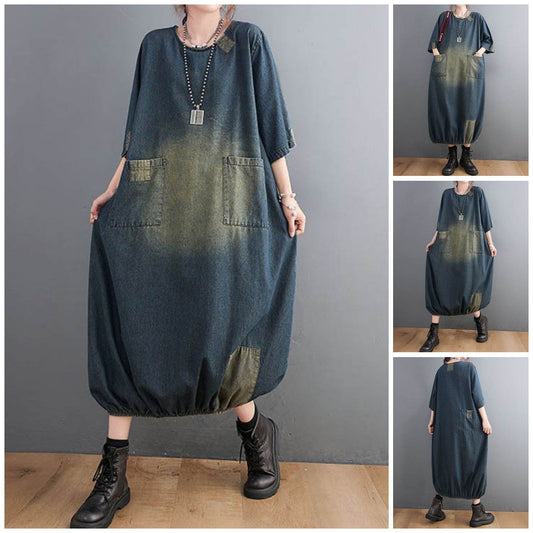 Artistic Casual Denim Dress