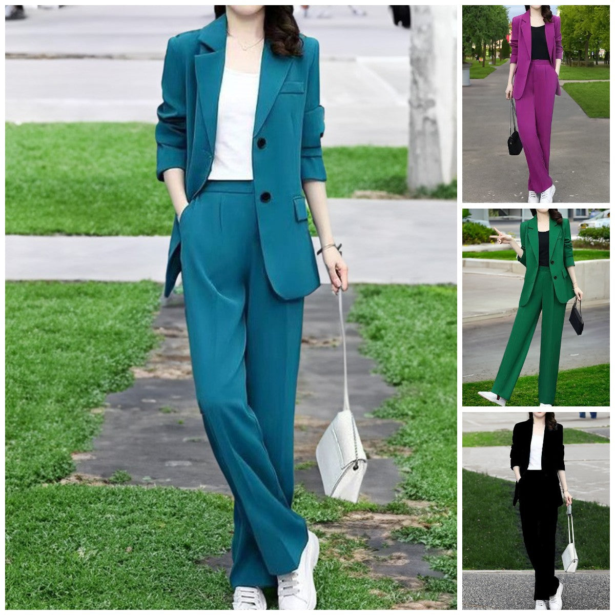 Elegant Lady'S Three-Piece Suit