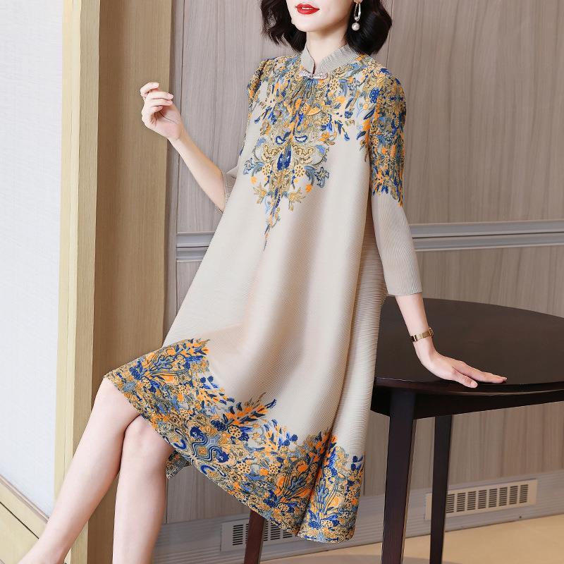 Elegant Printed Women's Dress