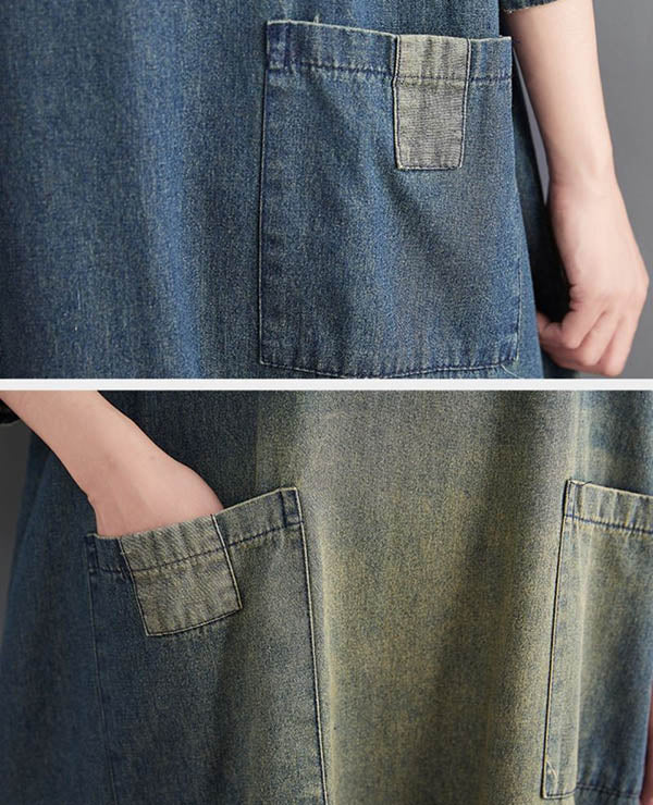 Artistic Casual Denim Dress