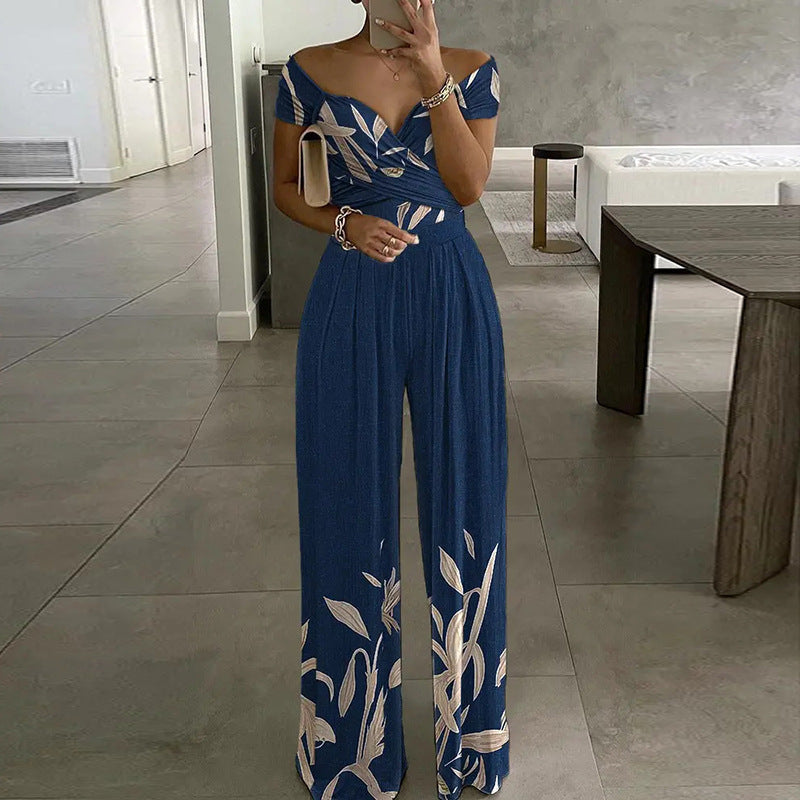 Fashion Printed Women's Jumpsuit