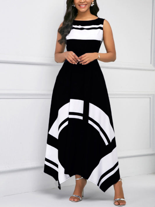 Sleeveless Printed Women's Dress