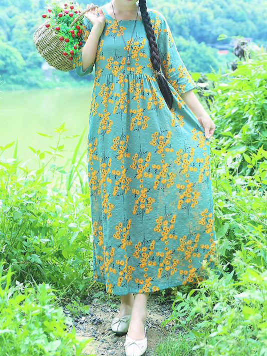 Casual Elegant Printed Dress