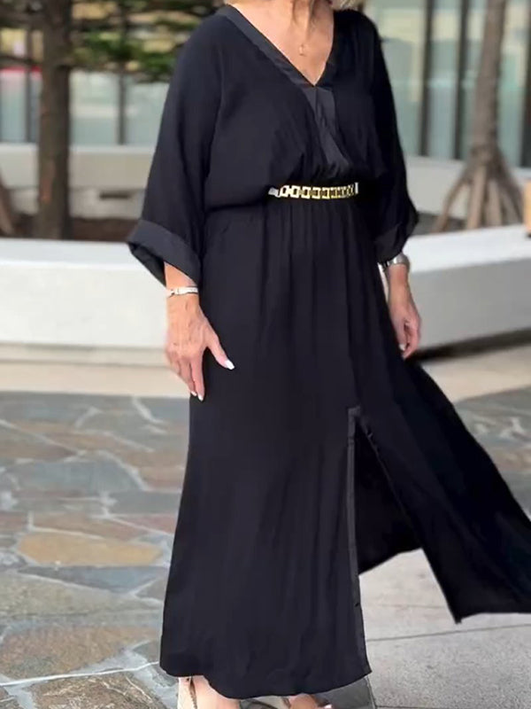Elegant Casual Slit Women's Dress