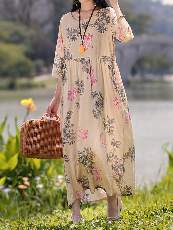 Casual Elegant Printed Dress