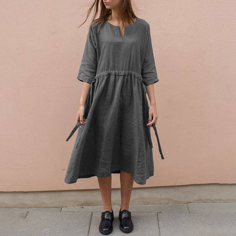 Casual Strappy V-neck Dress