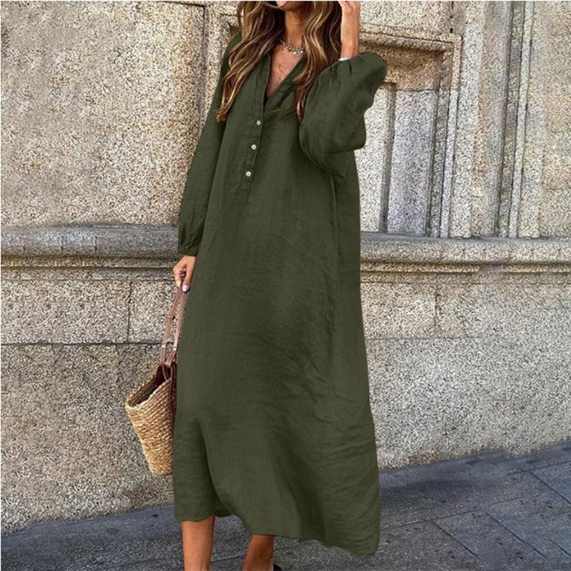 Women's Casual Button Dress