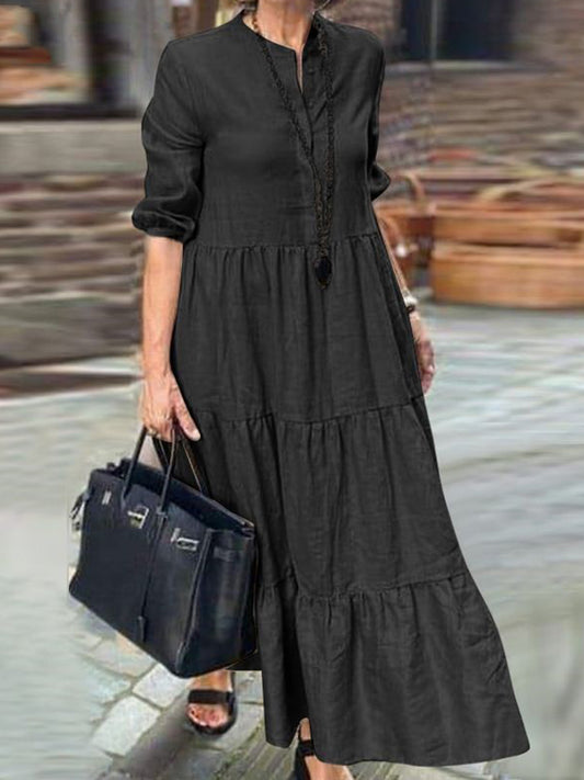New Casual Comfort Pleated Women's Dress