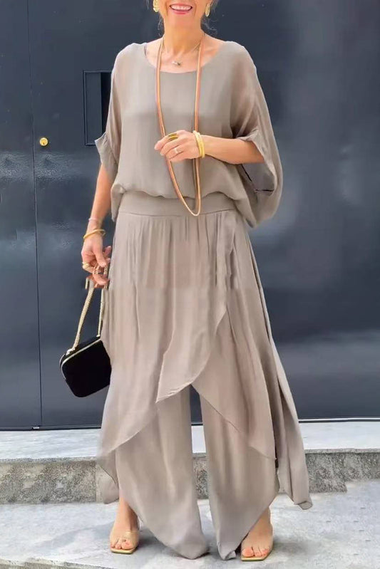 Outdoor Street Elegant Ladies Beautiful Two Piece Suit