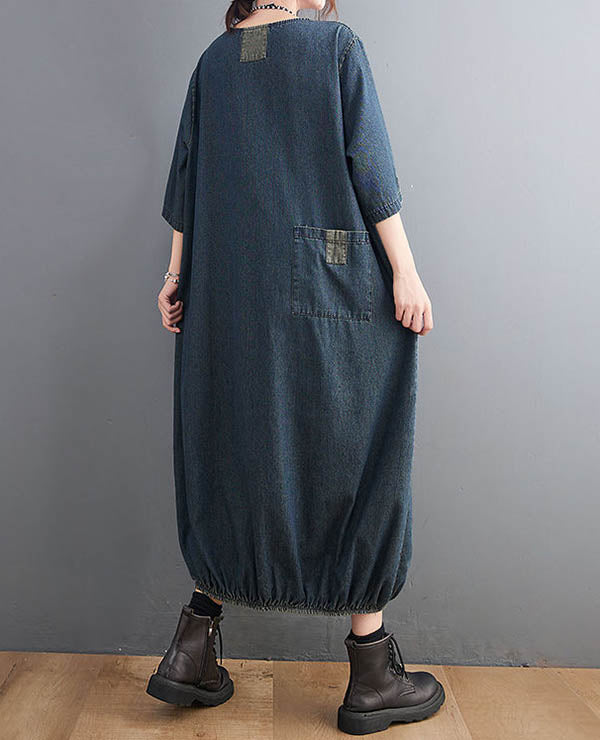 Artistic Casual Denim Dress