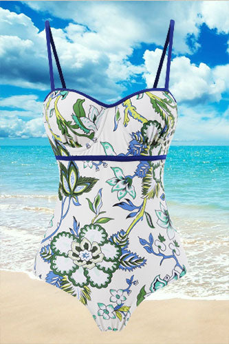 Tropical Fresh Floral Swimsuit