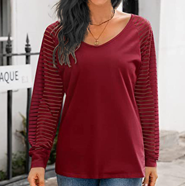 Striped Casual Women's Top