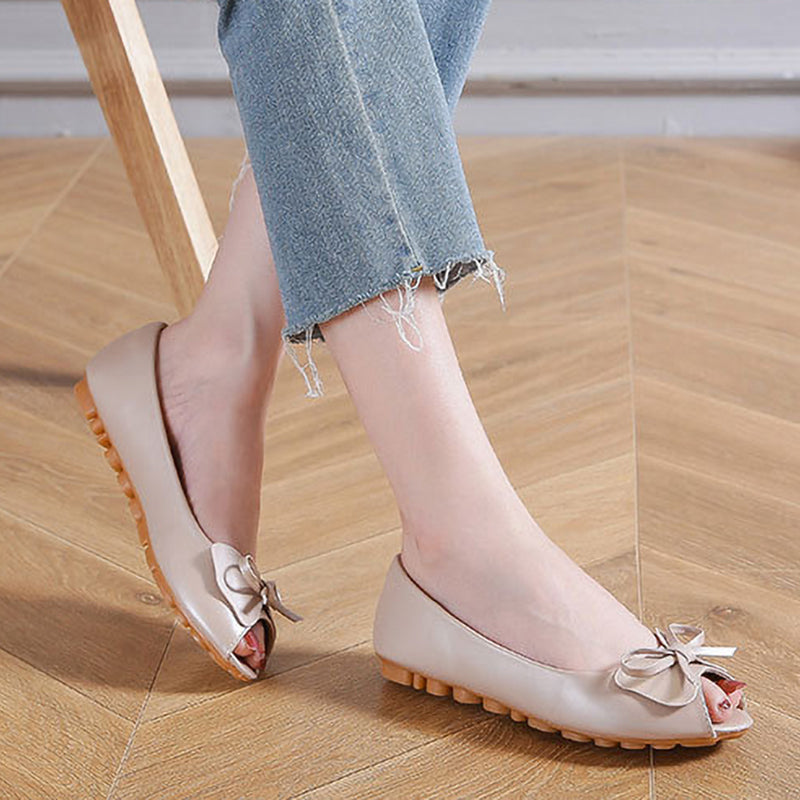 New Style Temperament Fish Mouth Bow Non-Slip Shoes