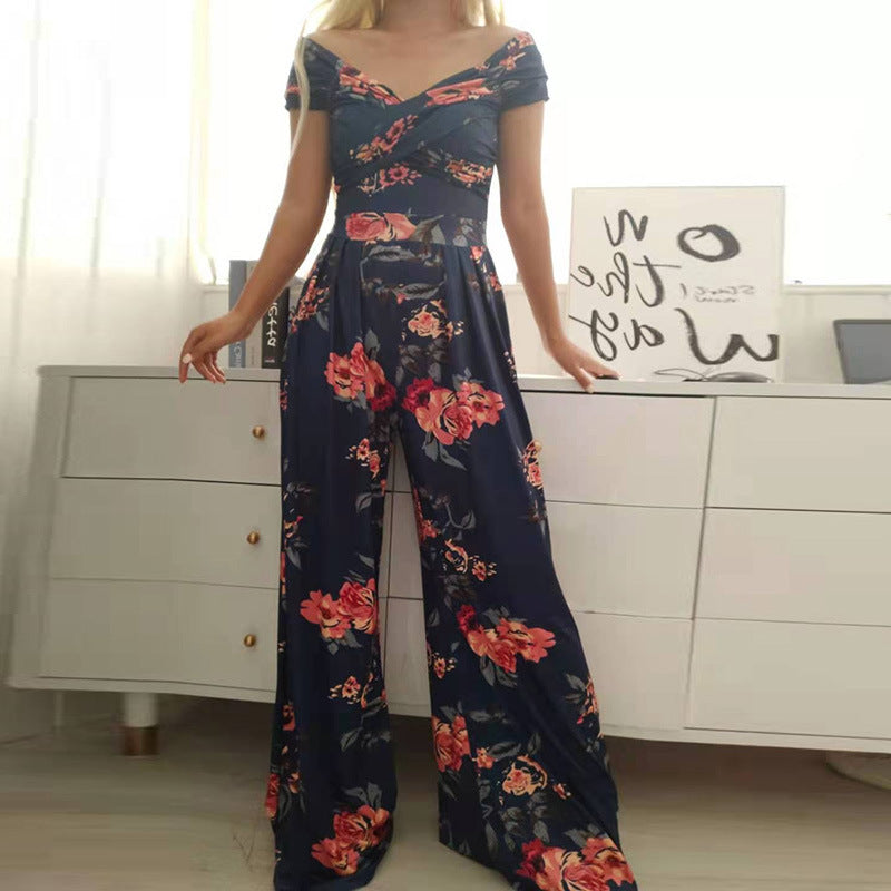 Fashion Printed Women's Jumpsuit