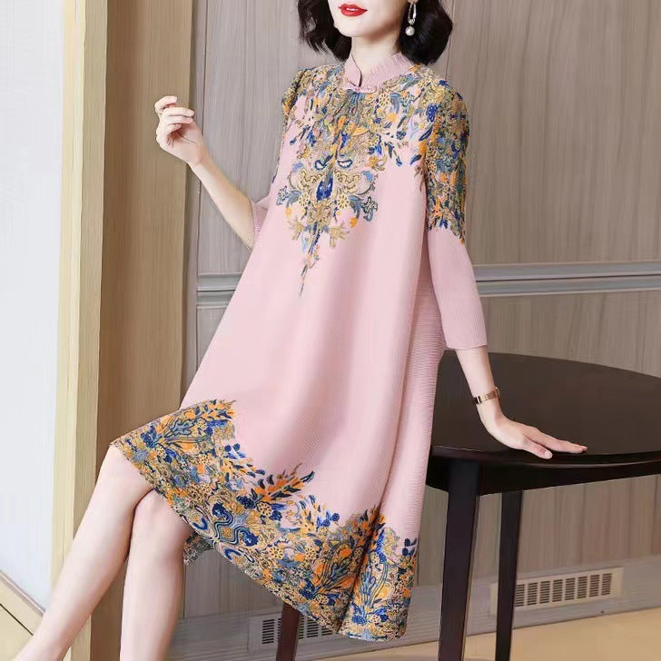 Elegant Printed Women's Dress