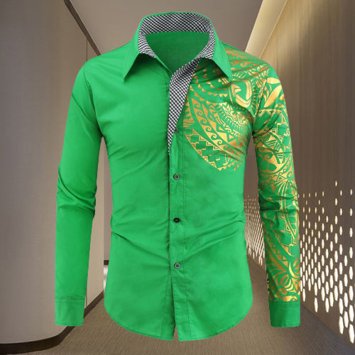 Charm Lapel Printed Shirt