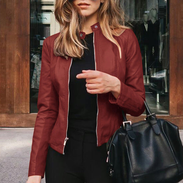 Women's Fashion Leather Tops