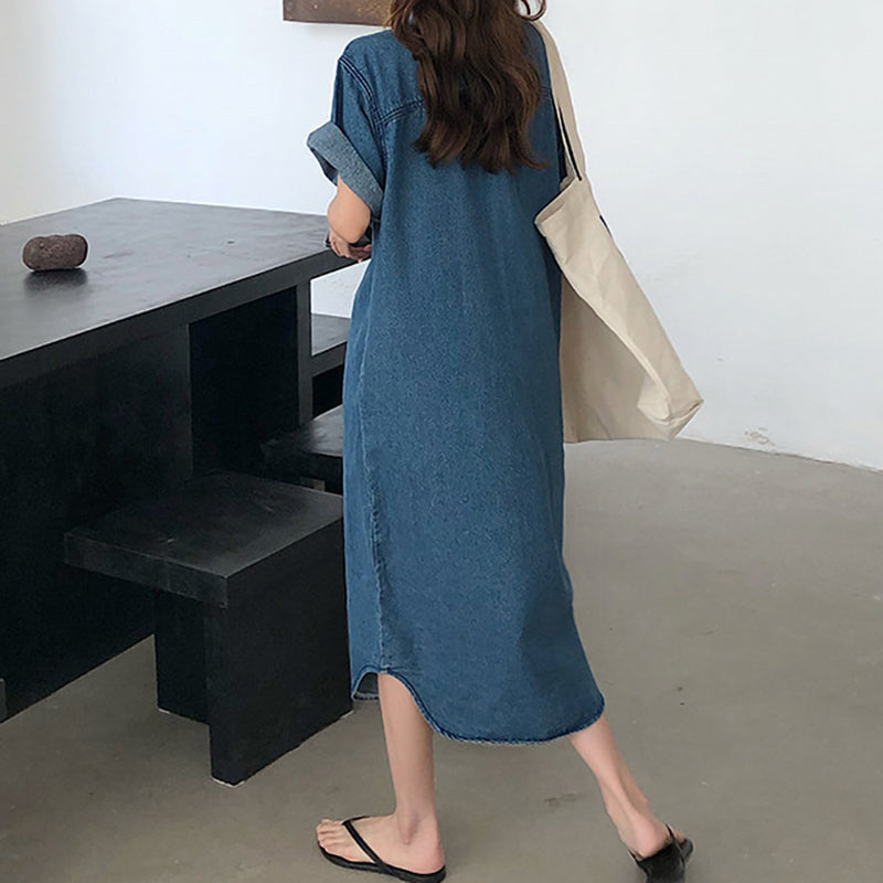 Temperament Casual Denim Dress