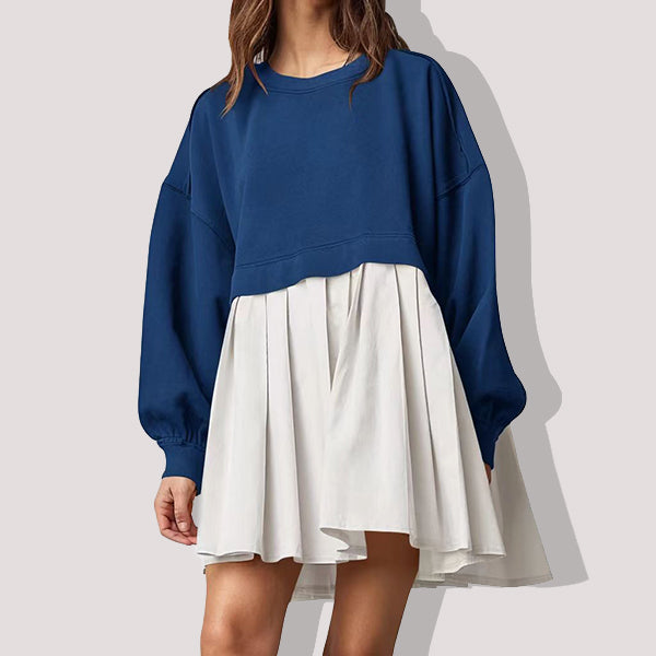 Women's Square Neck Puff Sleeve Dress