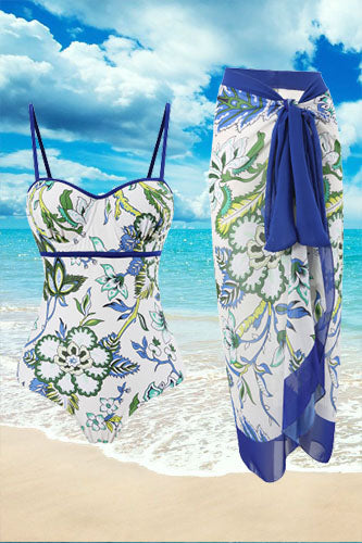 Tropical Fresh Floral Swimsuit