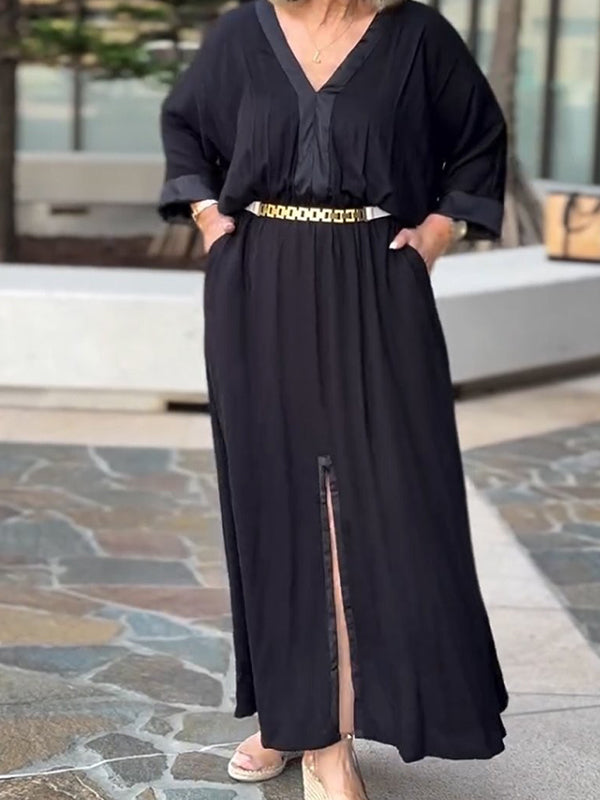 Elegant Casual Slit Women's Dress