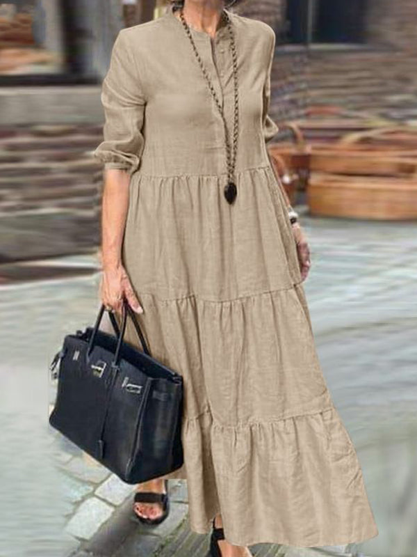 New Casual Comfort Pleated Women's Dress