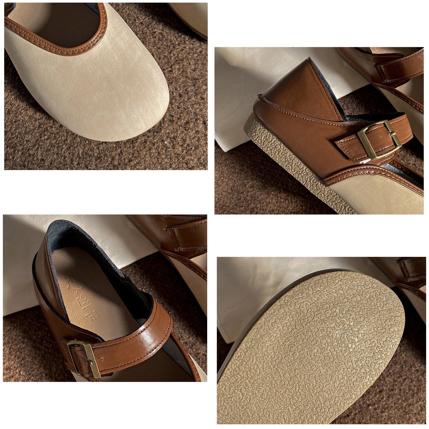 New Soft-Soled And Soft-Surface Belt Buckle Women'S Shoes