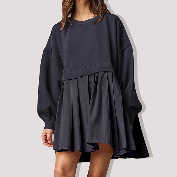 Women's Square Neck Puff Sleeve Dress