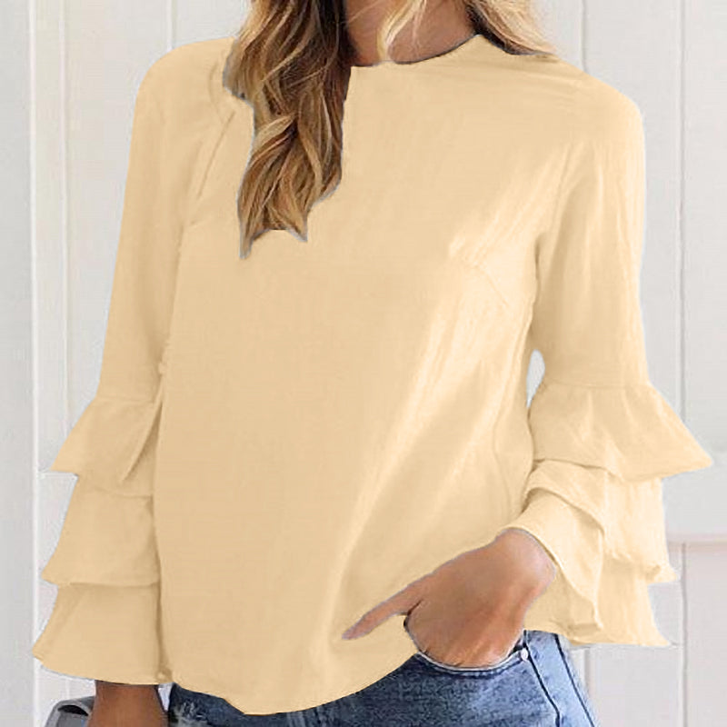 Beautiful Three-Layer Ruffle Top