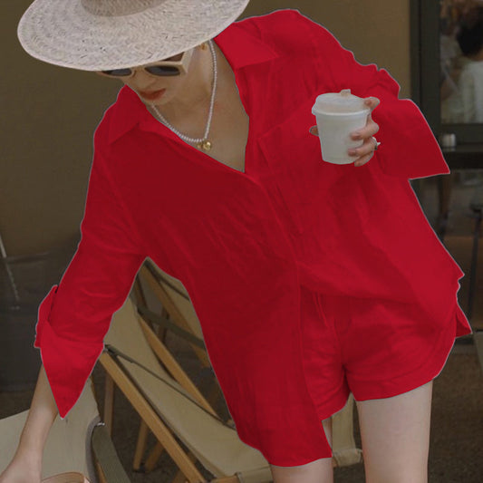 Versatile Casual Pocket Women'S Two-Piece Set