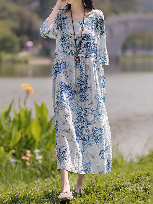 Casual Elegant Printed Dress