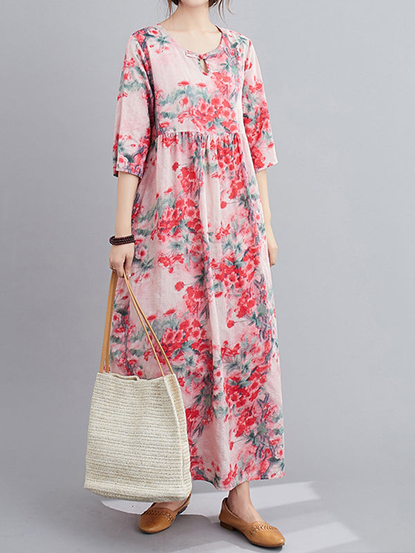 Casual Elegant Printed Dress