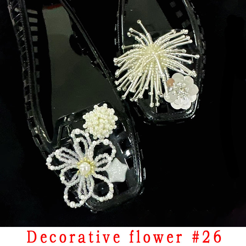 Fashion Style Decorative Flower Non-Slip Women's Shoes