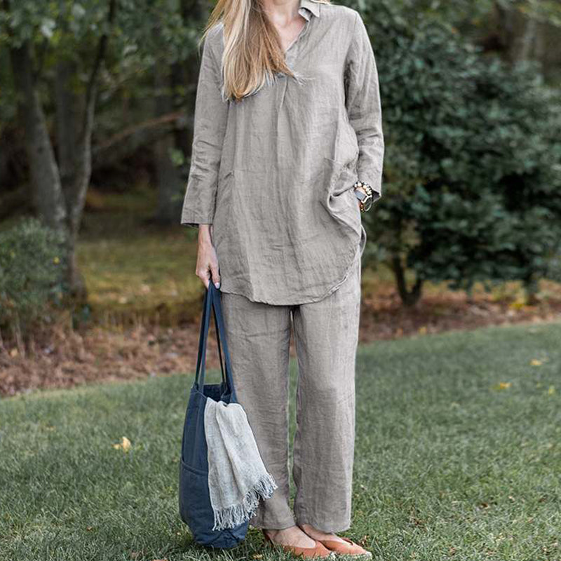 Elegant Casual Retro Two-piece Suit