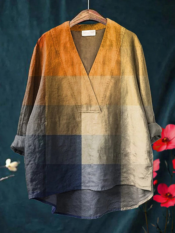 New Yellow And Blue Color Matching Women's Top and Dress