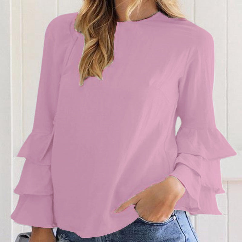 Beautiful Three-Layer Ruffle Top