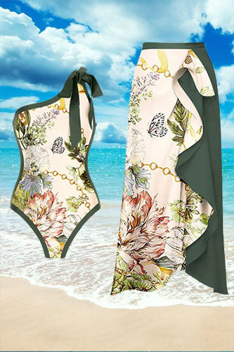 Single Strap Bow Swimsuit