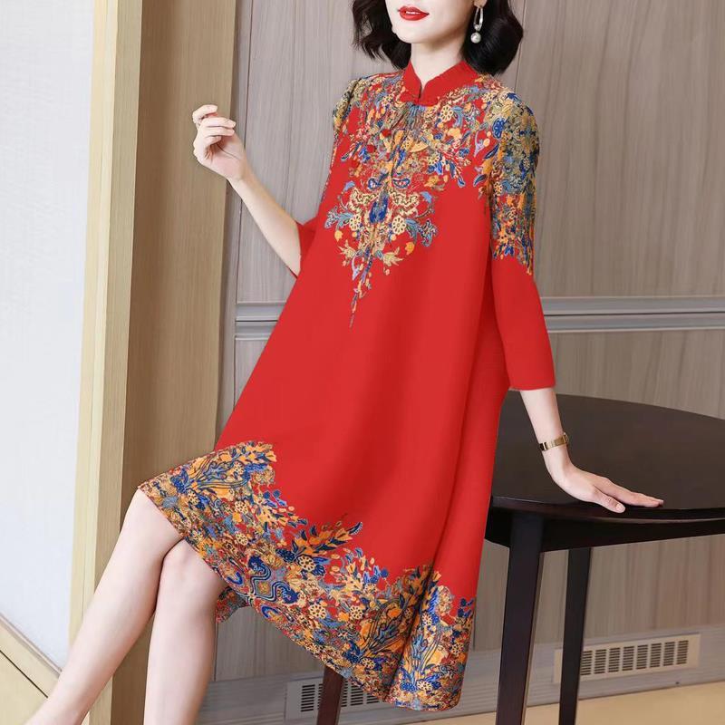 Elegant Printed Women's Dress