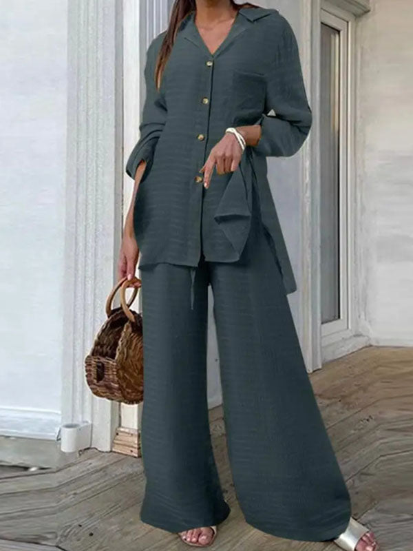 Fashionable Leopard Print Ladies Two Piece Suit