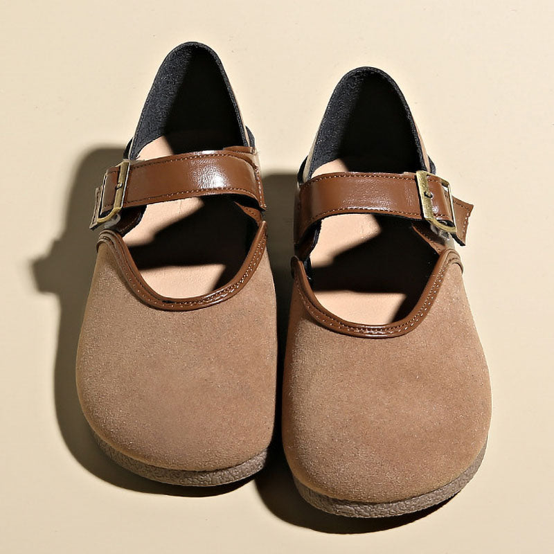 New Soft-Soled And Soft-Surface Belt Buckle Women'S Shoes